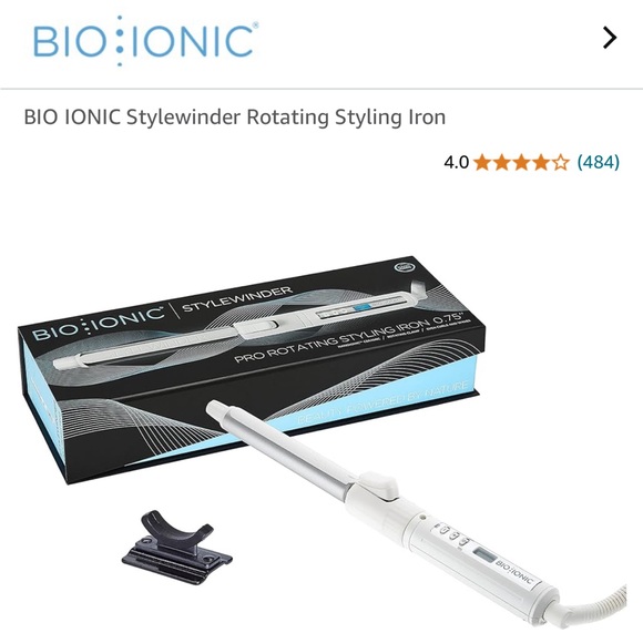NIB BioIonic StyleWinder Rotating Styling Iron~ 0.75 inch - Picture 3 of 9